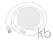 Беспроводное зарядное устройство «Disc» со встроенным кабелем 2 в 1
