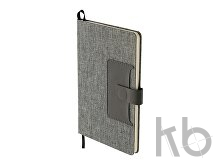 Блокнот А5 «Clap» с отделением для визиток и магнитным клапаном