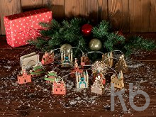 Ёлочная гирлянда с лампами в подарочной коробке «Достопримечательности России»