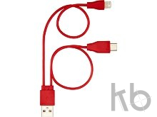 Двусторонний кабель для зарядки Ario «3-в-1» в тканевой оплетке