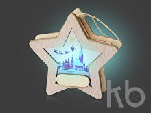 Новогодняя подвеска с подсветкой «Звезда» с индивидуальным дизайном