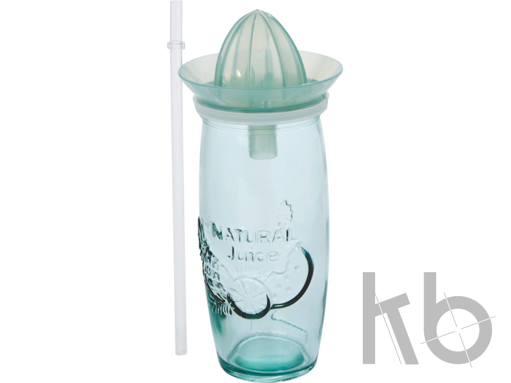 Стакан для коктейлей «Verano» из переработанного стекла с соковыжималкой