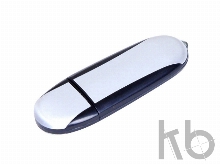 USB 3.0- флешка промо на 128 Гб овальной формы