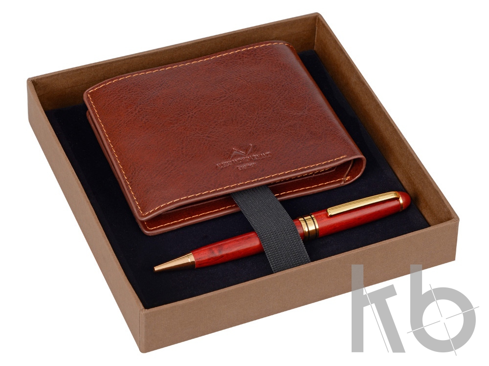 Набор: портмоне, ручка шариковая
