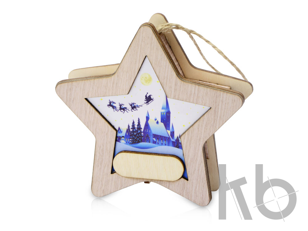 Новогодняя подвеска с подсветкой «Звезда»