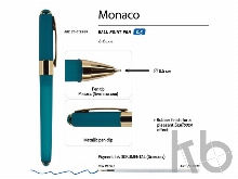 Ручка пластиковая шариковая «Monaco»
