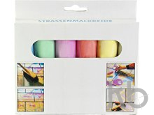 Cardboard box with chalk