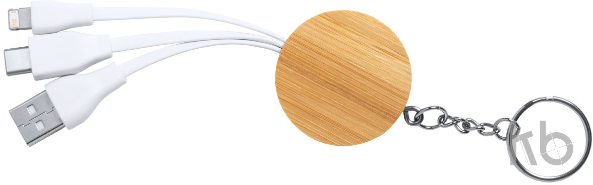 Кабель-брелок micro USB, USB-C и Lightning