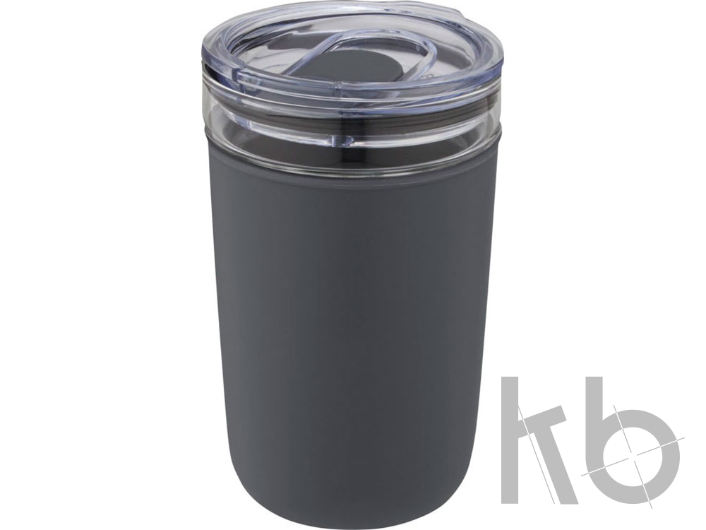 Стеклянная кружка «Bello» с внешней стенкой из переработанного пластика