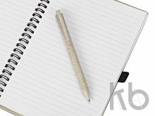 Блокнот А5 «Toledo M» с обложкой из пшеницы и пластика и шариковой ручкой