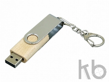 USB 2.0- флешка промо на 64 Гб с поворотным механизмом