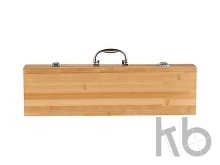 Набор для барбекю в бамбуковой подарочной коробке «Well-done»