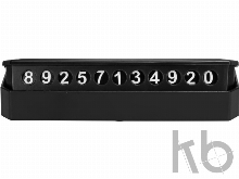 Табличка «Tempark» с номером телефона для временной парковки