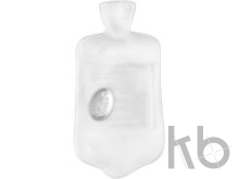 Re-usable hot pad shaped like a warm water bag