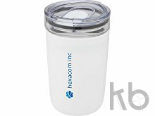 Стеклянная кружка «Bello» с внешней стенкой из переработанного пластика