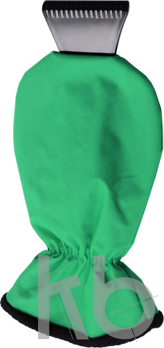 ABS ice scraper and polyester glove