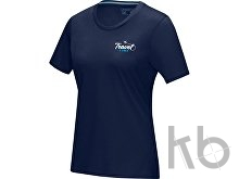 Футболка «Azurite» из натуральных материалов, женская