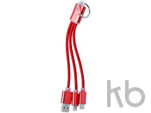 Кабель-брелок micro USB, USB-C и Lightning
