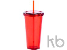 Стакан с трубочкой