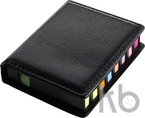 PU holder with sticky notes