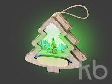 Новогодняя подвеска с подсветкой «Ёлочка» с индивидуальным дизайном