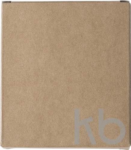 Cardboard box with chalk