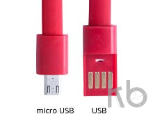 Браслет с зарядным кабелем micro USB 