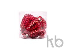 Набор новогодних украшений «Шишки из стекла»