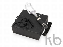 Подарочный набор «Selfie» с Bluetooth наушниками и моноподом