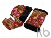 Подарочный набор: Павлопосадский капор, муфта