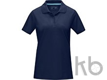 Рубашка поло «Graphite» из натуральных материалов, женская