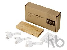 Внешний аккумулятор из бамбука «Bamboo», 5000 mAh