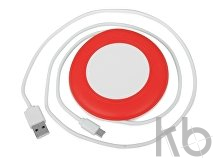 Беспроводное зарядное устройство «Disc» со встроенным кабелем 2 в 1