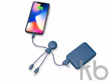 Портативное зарядное устройство «BioPack» c кабелем «Mr. Bio», 5000 mAh