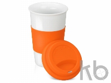 Кружка «Нью-Йорк»  с силиконовой крышкой и манжетой