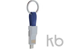 Кабель-брелок micro USB, USB-C и Lightning