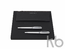 Подарочный набор: пенал, ручка перьевая, ручка-роллер