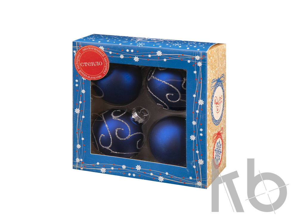 Набор ёлочных шаров «Узоры»