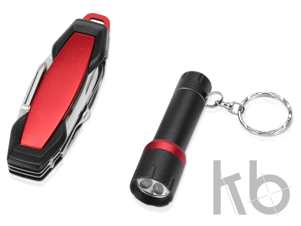 Набор: фонарик, мультиинструмент «Eric»