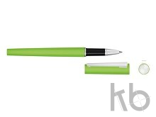 Ручка металлическая роллер «Brush R GUM» soft-touch с зеркальной гравировкой