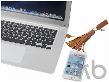 Тканевый кабель для зарядки «Tassel» 3-в-2