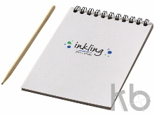 Цветной набор «Scratch»: блокнот, деревянная ручка