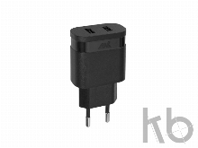 Сетевое зарядное устройство, 2 USB/2.4 A