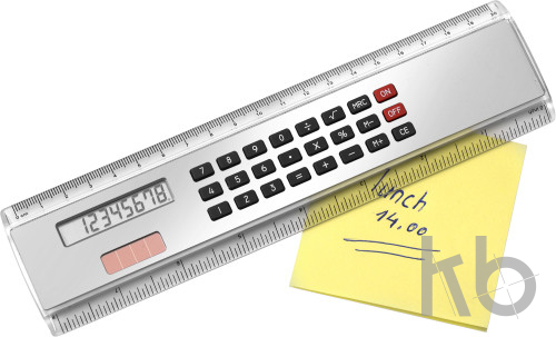 ABS ruler with calculator