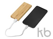Внешний аккумулятор из бамбука «Bamboo», 5000 mAh