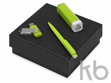 Подарочный набор On-the-go с флешкой, ручкой и зарядным устройством