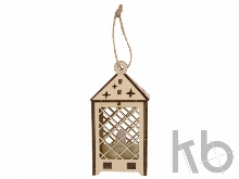 Деревянный фонарик «Лампион» с электрической свечой