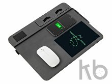 Многофункциональный коврик для мыши «Multi Pad» с беспроводной зарядкой и LCD экраном, 10 Вт