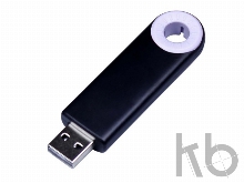 USB 2.0- флешка промо на 16 Гб прямоугольной формы, выдвижной механизм
