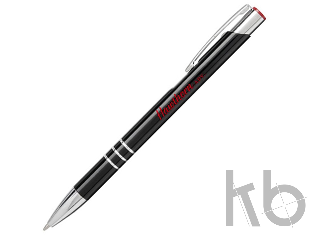 Ручка металлическая шариковая «Moneta» с цветной кнопкой